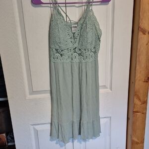 Victoria's Secret PINK Lace Dress in Light Green